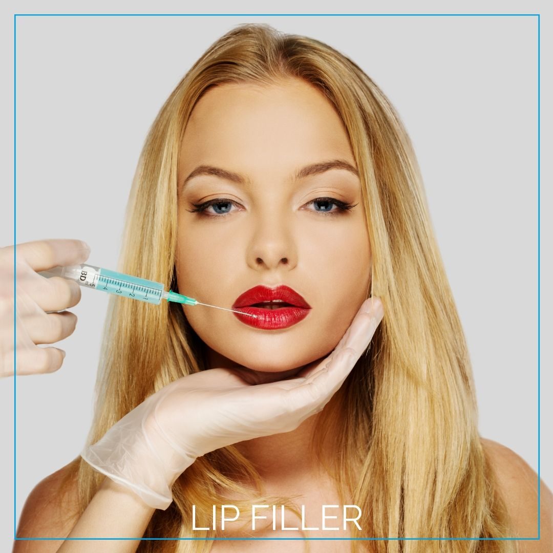 Woman receiving Lip Filler.